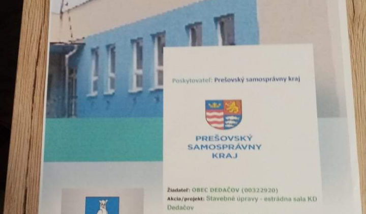 KD - Stavebné úpravy estrádna sála -  PSK 2021 2.1. Kultúra